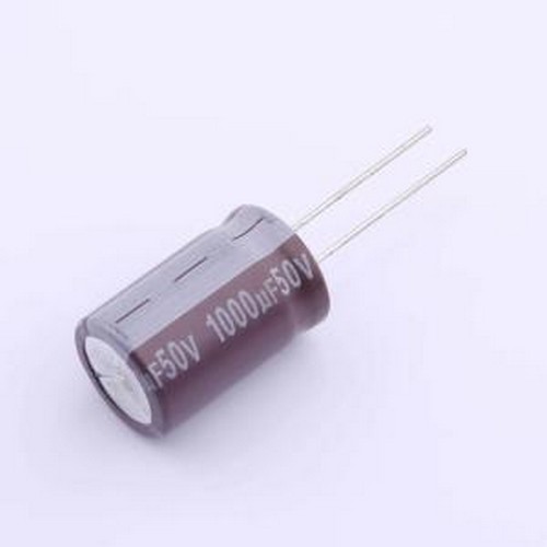 TLR102M1HK25M 直插铝电解电容 1000uF ±20% 50V 插件,D16xL25mm