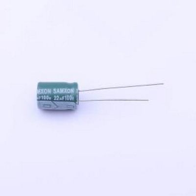 EGF226M2AF12RR 直插铝电解电容 22uF ±20% 100V 插件,D8xL12mm