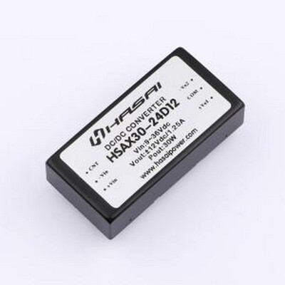 HSAX30-24D12 电源模块 DC-DC电源模块Vin=9-36V Vout=±12V 1.25