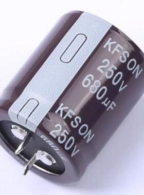 KN681M25030*35C 牛角型电解电容 680uF 250V 插件,D30xL35mm