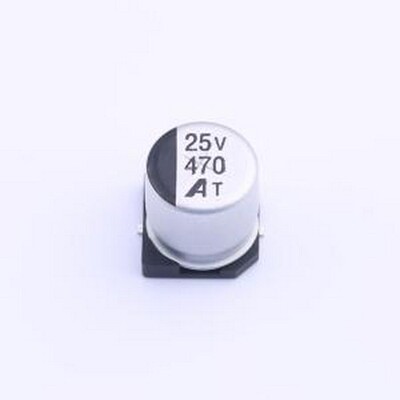 GVT1E477M1010CNVC 贴片型铝电解电容 470uF ±20% 25V SMD,D10xL
