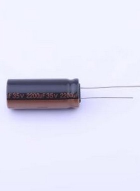 RXW222M1VBK-1330P 直插铝电解电容 2200uF ±20% 35V 插件,D12.5