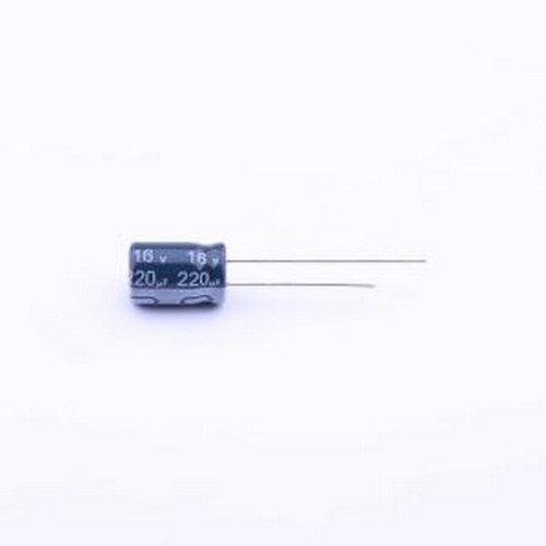 ECR1CLY221MLL080011 直插铝电解电容 220uF ±20% 16V 插件,D8xL