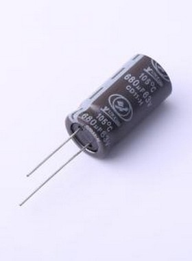 ECH1JM681K25OTZO 直插铝电解电容 680uF ±20% 63V 插件,D13xL25