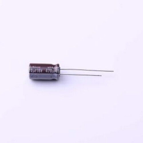 UPW1C471MPD6 直插铝电解电容 470uF ±20% 插件,D8xL15mm