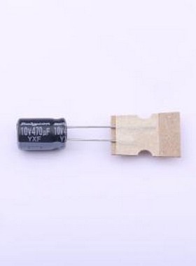 10YXF470MFFCT78X11.5 直插铝电解电容 470uF ±20% 10V 插件,D8x