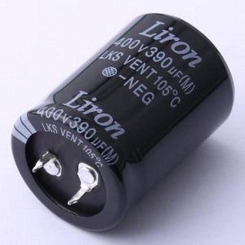 LKS2G391MR040K63B 牛角型电解电容 390uF ±10% 400V 插件,D30xL