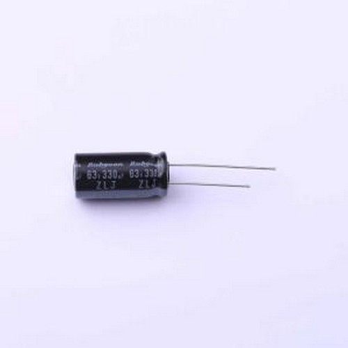 63ZLJ330M10X20 直插铝电解电容 330uF ±20% 63V 插件,D10xL20mm