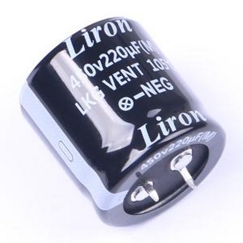 LKG2W221MR030K40B 牛角型电解电容 220uF ±20% 450V 插件,D30xL