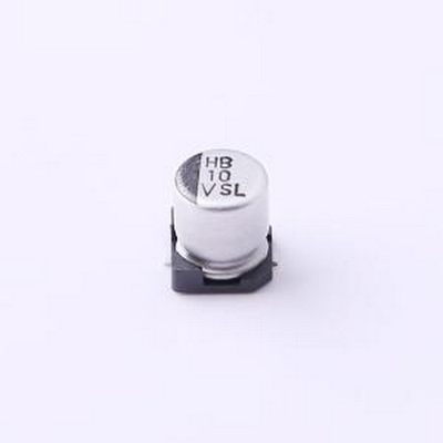 35SLV10M5X6.1 贴片型铝电解电容 10uF ±20% 35V SMD,D5xL6.1mm