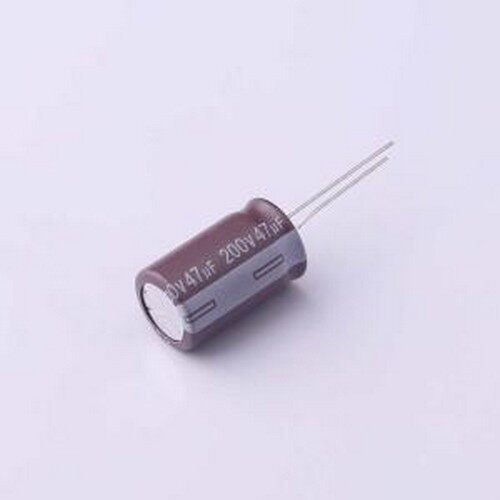 EHL2DM470W20OT 直插铝电解电容 47uF ±20% 200V 插件,D12.5xL20