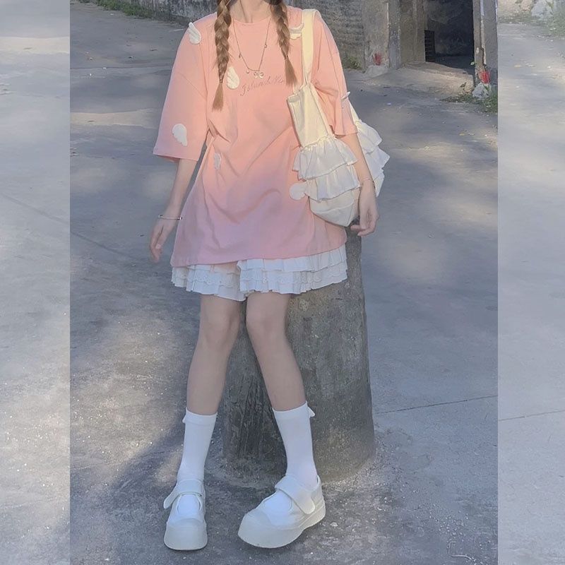 时尚韩系夏装搭配酷盐系日系学院风甜美小个子穿搭俏皮两件套装裙