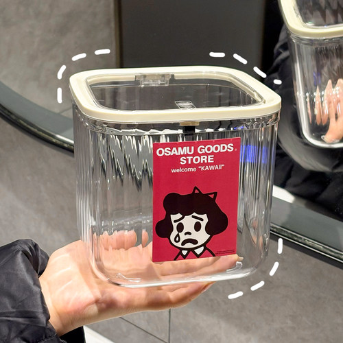 ins透明桌面垃圾桶！高颜值百搭!