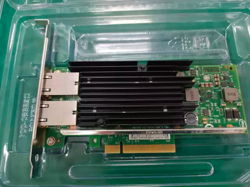 Intel英特尔 X540T2BLK 双口万兆电口网卡 带防伪蓝标 X540-T2