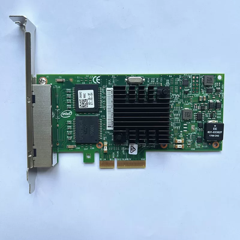 英特尔I350-T4 AM4 PCI-E 四口千兆电口网卡 DELL 群晖/无盘