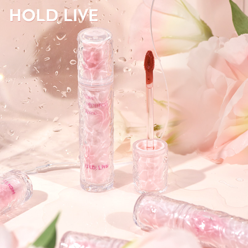 HOLDLIVE小粉纱冰裂雾点唇釉