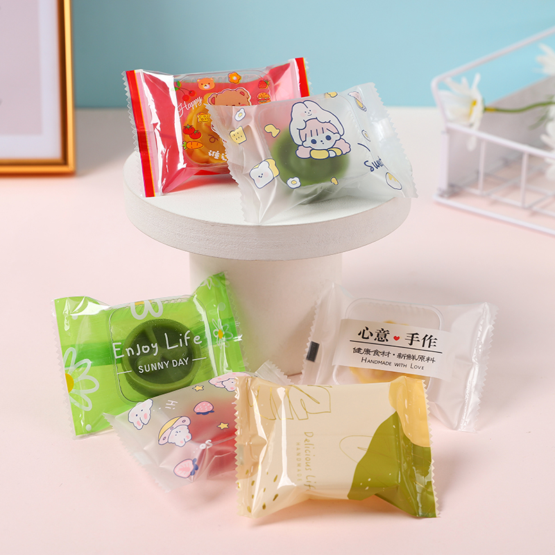 中秋网红迷你月饼包装袋机封袋一口酥凤梨酥糕点吸塑底托20g小托