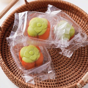 加厚透明50/80g中秋月饼包装袋机封袋冰皮流心月饼蛋黄酥袋子底托