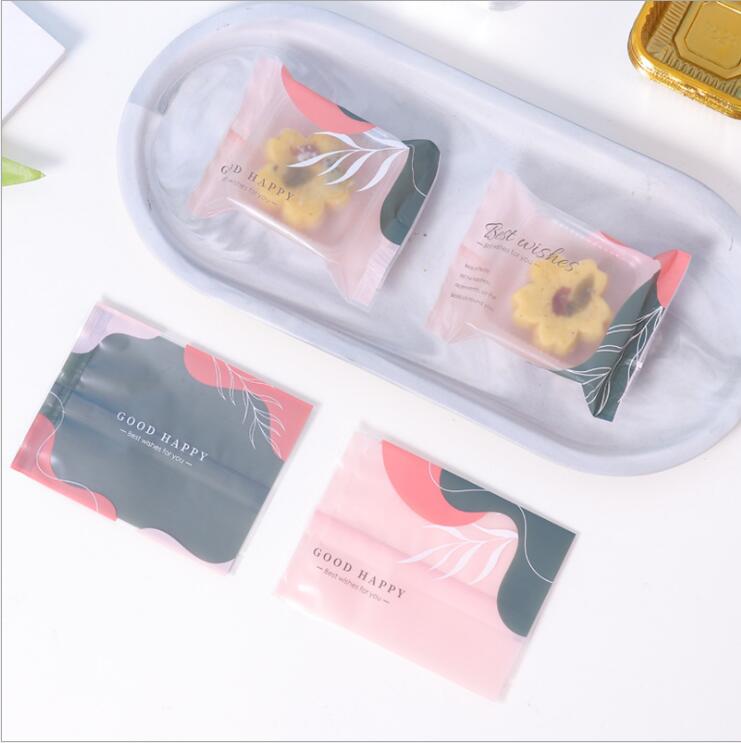 2026新款小清新月饼包装袋50g75g100g磨砂中秋月饼机封袋子100个