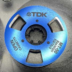 小开盘磁带盘片蓝色TDK标志金属改装用超薄盘片小开盘磁带片