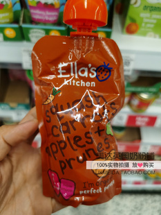 英国Ella's Kitchen艾拉的厨房冬南瓜胡萝卜苹果李子混合泥4月+