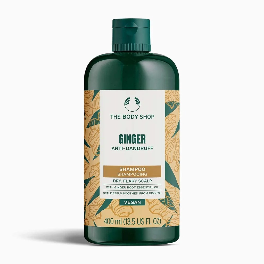 The Body Shop 生姜去屑洗发水400ml  舒缓头皮止痒 英国进口