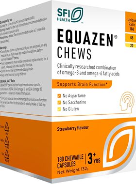 英国EQUAZEN EYE Q 鱼油软胶囊｜DHA营养补充｜适合3岁以上儿童