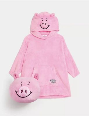 英国玛莎秋冬抓绒连帽衫家居服