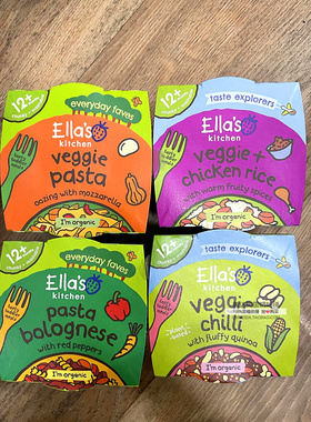 艾拉的厨房Ella's Kitchen蔬菜鸡肉饭意大利面藜麦饭12月+200g