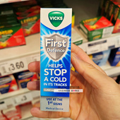 英国代购 Vicks维克斯鼻塞喷雾First Defence喷雾15ml感冒阻滞剂