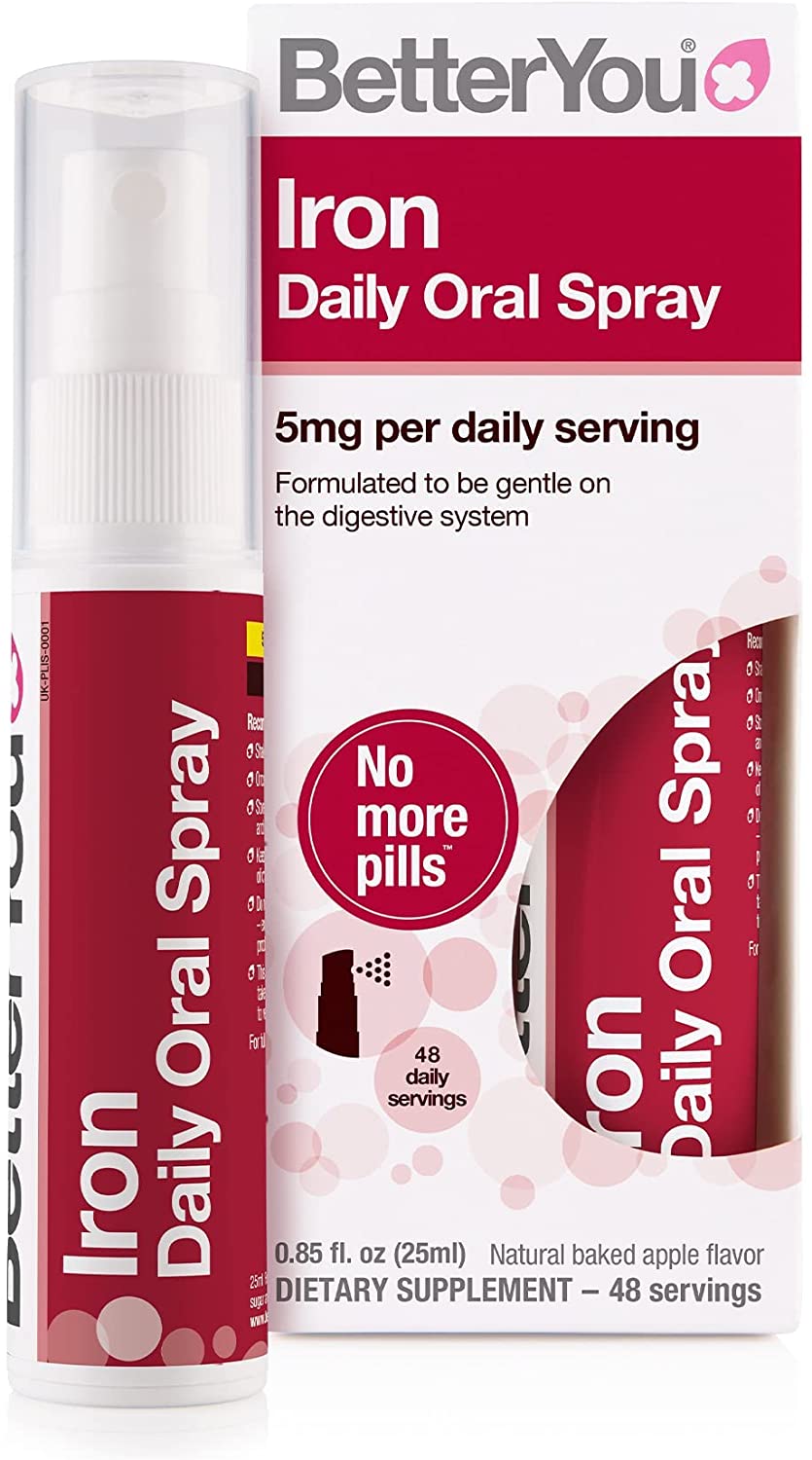 英国代购BetterYou Iron口服喷雾剂25ml苹果口味Iron喷剂48次使用