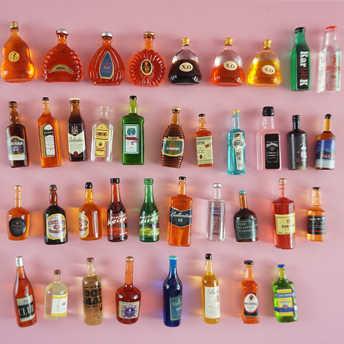 diy洋酒瓶饰品配件滴胶手机壳