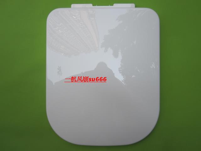 056方型圆边座便器马桶盖板 坐圈 坐板 44*36公分FB1651 FB166