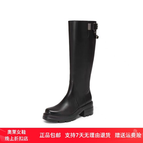 商场同款冬季新款马鞍靴英伦风骑士靴长靴高筒厚底女靴子EEZ42DG6
