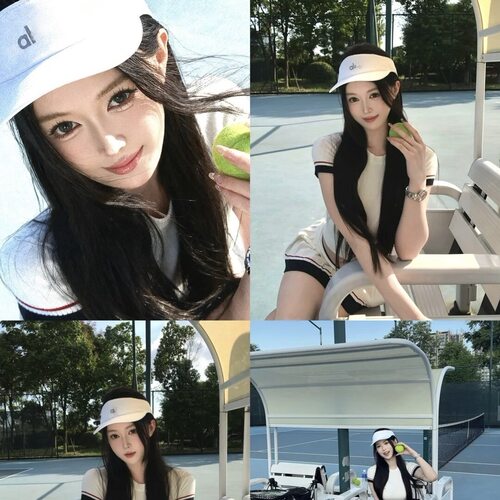 al潮牌明星同款韩版潮流空顶帽女高尔夫网球帽瑜伽跑步鸭舌帽女