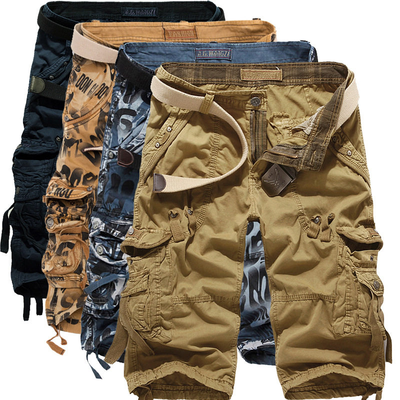 2019夏季工装短裤男五分裤夏天纯棉七分裤大码牛仔休闲沙滩中裤子在类目 男装, 休闲裤中 - 来自Buy2taobao.com提供专业的淘宝代购服务
