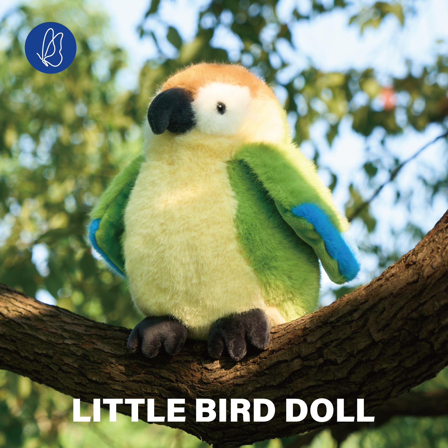 蝴蝶效应创意小鸟毛绒玩具