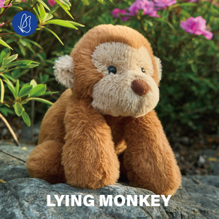 蝴蝶效应趴趴猴子毛绒玩具可爱小猴子公仔玩偶安抚布娃娃女生礼物