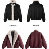 网图座山雕立领大毛领棉衣做旧麂皮绒棉袄外套男士MY58-P105，男装棉衣，星座1104（原A460）