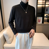 2025秋冬新款长袖T恤德绒自发热高领纯色内搭打底衫1104-T18-P45，男装T恤，星座1104（原A460）