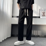 2025夏红休闲冰丝薄款套装宽松潮痞帅短袖两件套MT26-P80，男装T恤，星座1104（原A460）