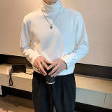 2025秋冬新款长袖T恤德绒自发热高领纯色内搭打底衫男T18-P45，男装T恤，星座1104（原A460）