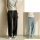 女装 特 高腰显瘦及地裤 春款 380g高克重毛圈卫裤 女士两穿直筒裤