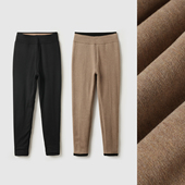 冬款 女士厚款 弹力打底棉裤 加绒裤 加绒保暖裤 730g一体绒