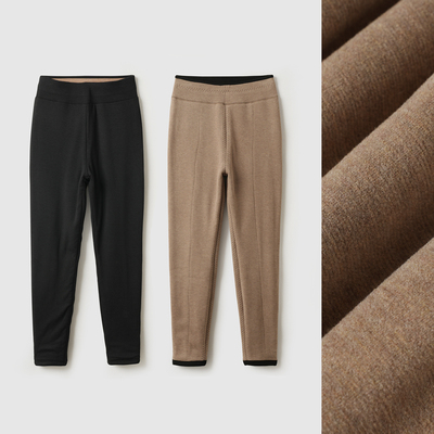 女士厚款加绒保暖裤730g一体绒