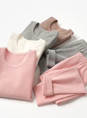 83270 A类 新疆长绒棉儿童磨毛内衣套装男女童纯棉秋衣秋裤中大童