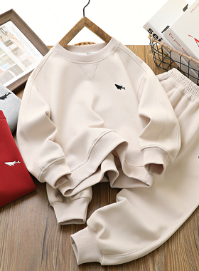 86081 儿童套装 男童女童卫衣卫裤 170码中大童两件装春秋款童装