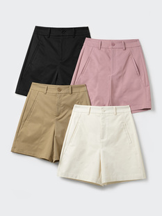 86831 舒柔特 女士百慕大中裤 抗皱通勤短裤 A字显瘦西装裤 夏款