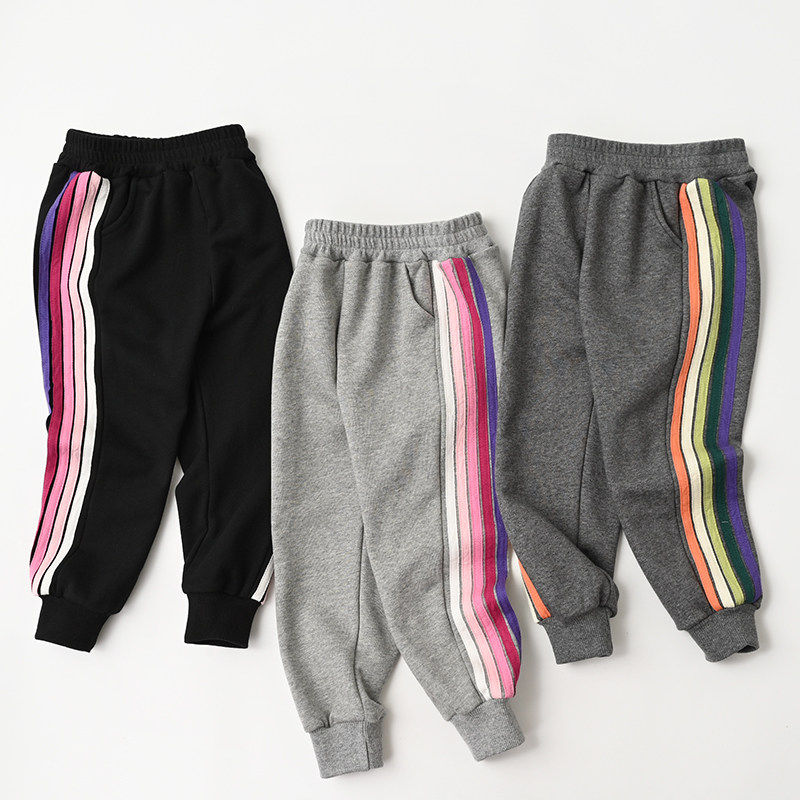 清库 彩虹裤儿童裤子彩条运动长裤可爱中大童男女童,童装/婴儿装/亲子装,裤子,淘宝优惠券,粉丝福利购,淘宝优惠卷