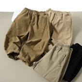 儿童纯棉长裤 春秋款 男女童锥形哈伦裤 裤 中大童帅气工装 特